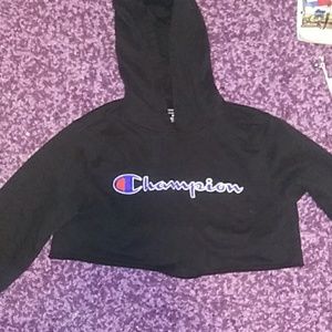 Champion cropped hoodie